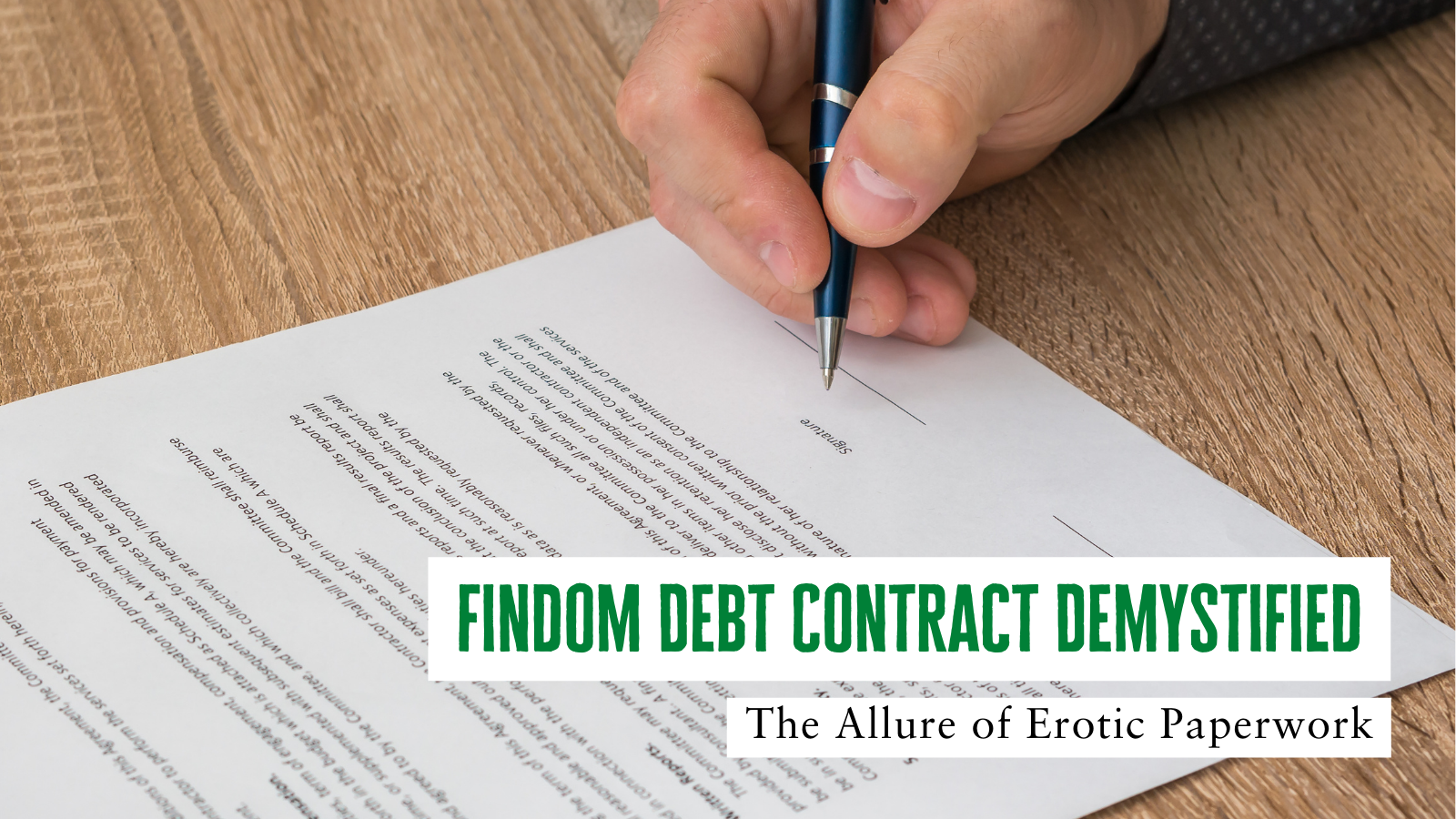 Findom Debt Contracts: The Allure of Erotic Paperwork - Coaching By Kali