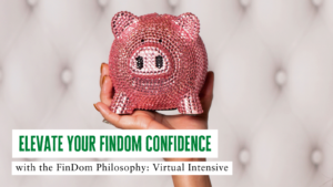 Hand holding up rhinestone piggy bank